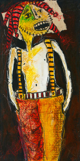 Personaje Acrylic Panel Figure Painting