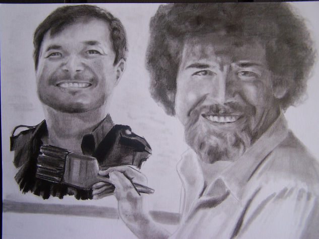 Jim Lee y Bob Ross Pencil