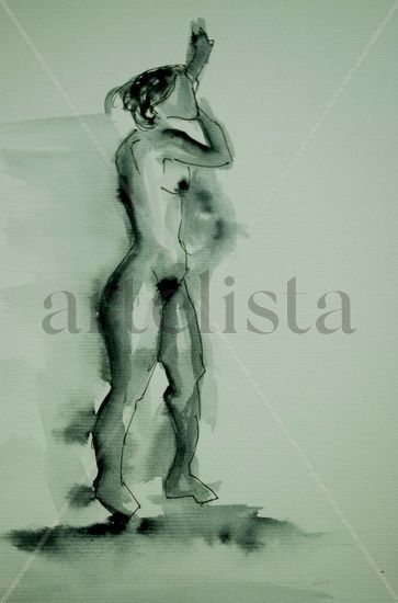 figura humana ll Watercolour Paper Nude Paintings