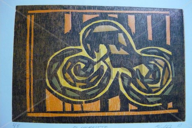 EL COCHESITO Woodcut