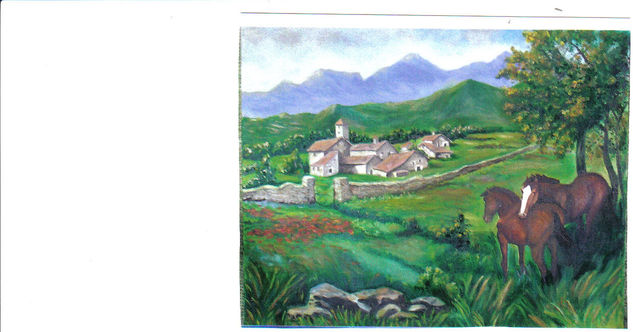 finca rural Oil Canvas Landscaping