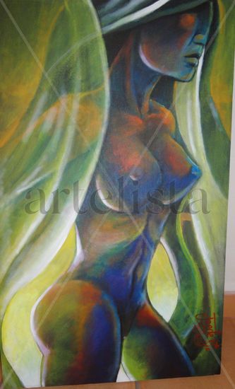 SERENO DE AMANECER Acrylic Canvas Nude Paintings