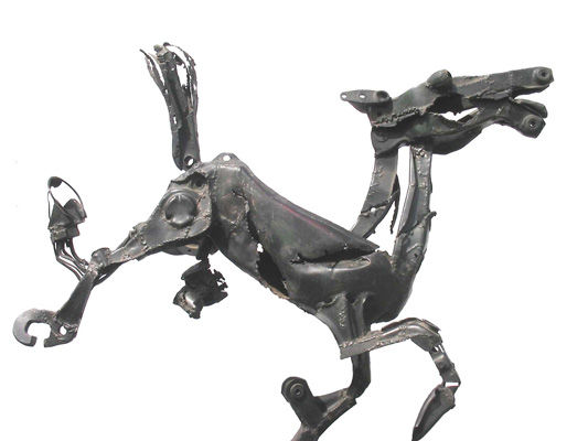 Caballo loco argentino ( herido) Hierro Figurativa