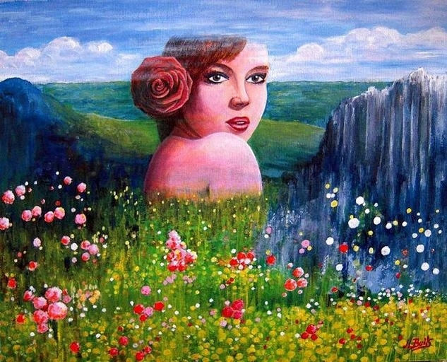 La Primavera Acrylic Canvas Figure Painting