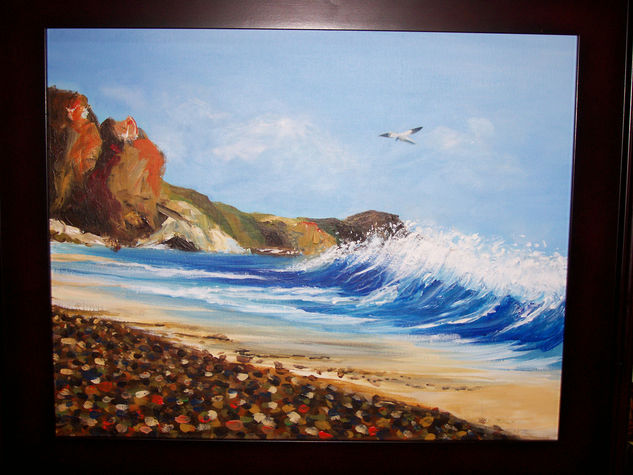 Serie-Olas Acrylic Canvas Marine Painting