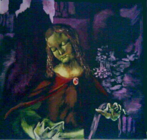 La Virgen de las Rocas Acrylic Paper Others