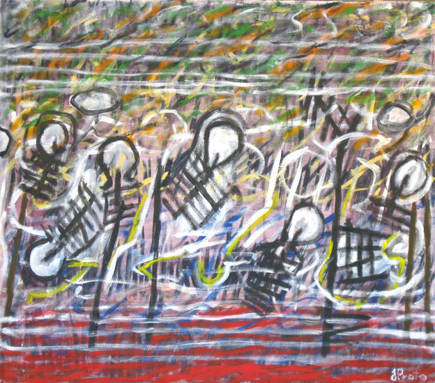 Todos bailan Acrylic Canvas Others