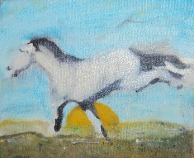 Mi libertad Oil Canvas Landscaping