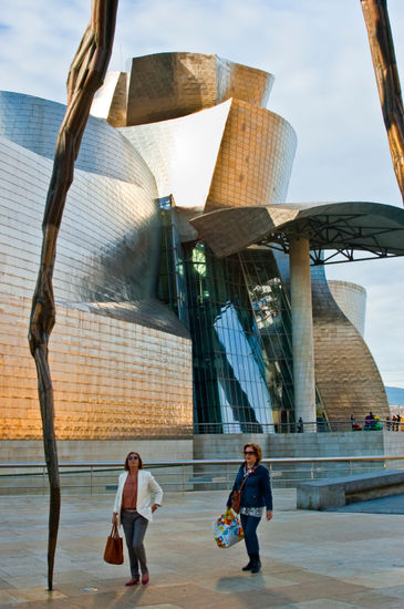 Museo museo guggenheim perspectiva de una araña, , Bilbao Diseñado por Frank Ghery Architecture and Interiorism Color (Digital)