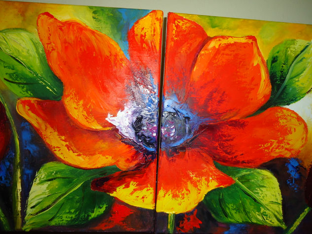 amapola Oil Canvas Floral Painting