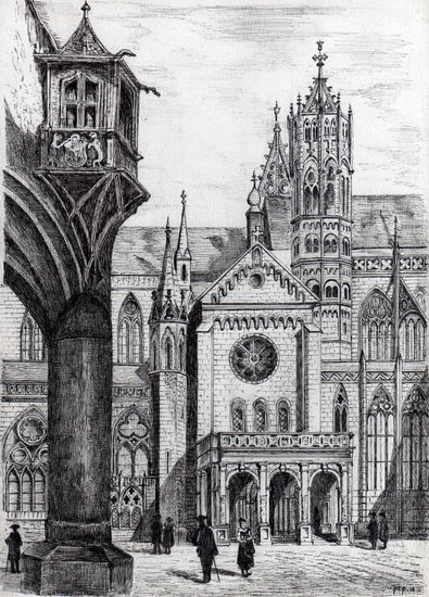 CATEDRAL DE FRIBURG (ALEMANYA) Tinta