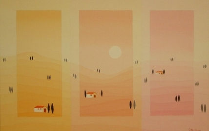 Paisaje en 3 tonos