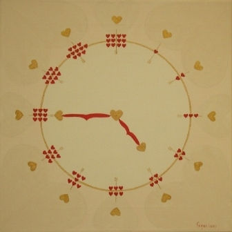 Reloj de corazones