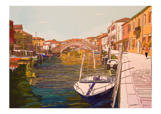 Venecia Acrylic Canvas Landscaping