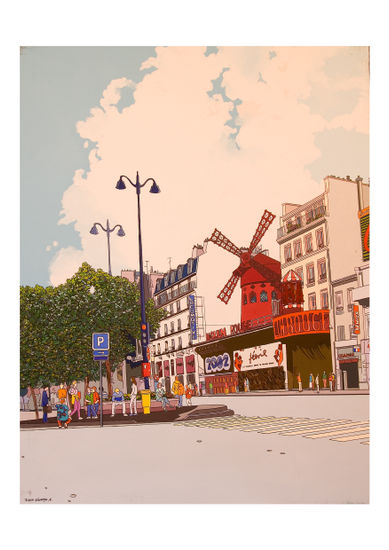 Moulin Rouge Acrylic Canvas Landscaping