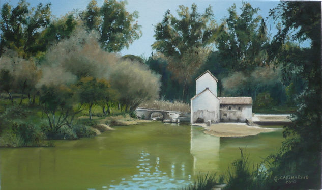 MOLINO DE BENAROSA Oil Canvas Landscaping