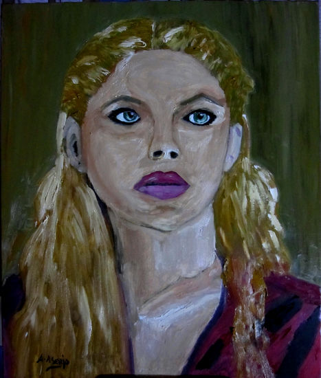 MIRADA DE MUJER Oil Canvas Portrait