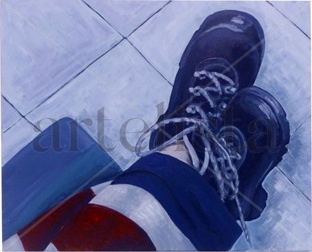 DESCANSO Acrylic Canvas Figure Painting