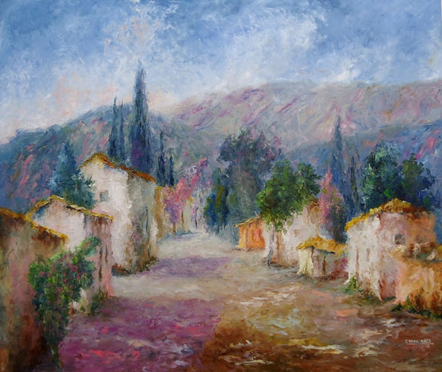 Otro tiempo, otro mundo - Guachipas, Salta Oil Canvas Landscaping