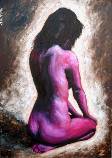 Amiga Colorida V Oil Canvas Nude Paintings