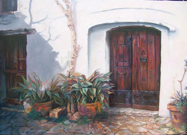 La Puerta Oil Canvas Landscaping