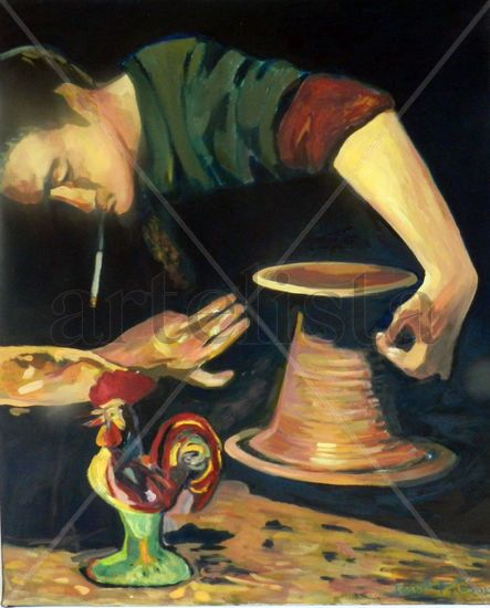 l'0fici Oil Canvas Figure Painting