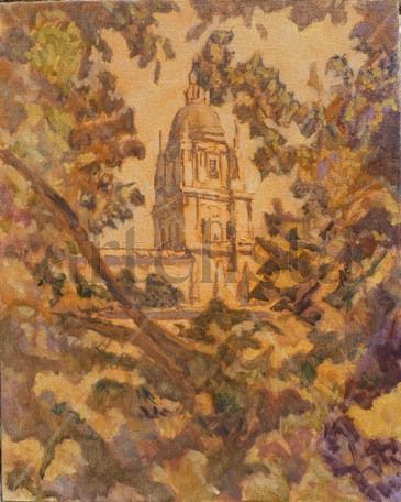 Torre de la catedral desde el huerto de Calixto y Melibea.