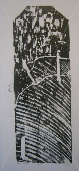 tejuelas Woodcut