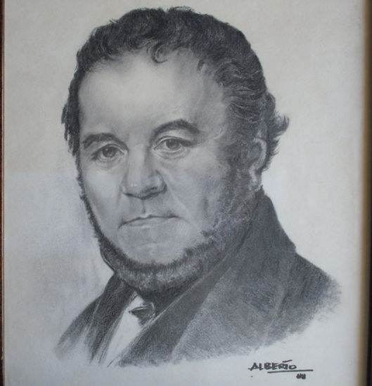 stendhal Pencil (Black) Paper Portrait