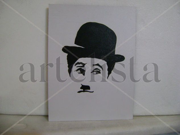 Chaplin Acrylic Canvas Portrait