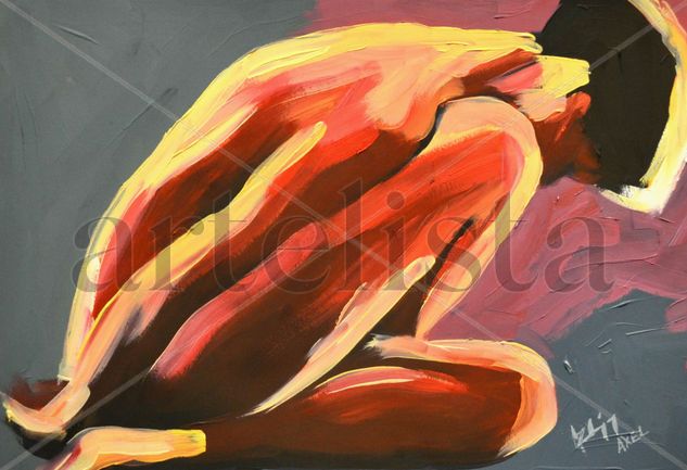 La pose Oil Card Nude Paintings