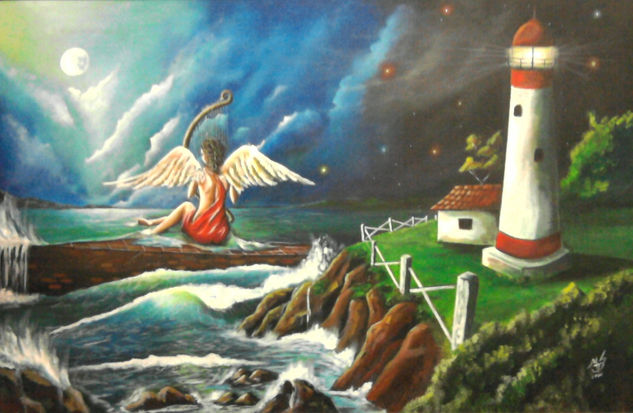 ángel Oil Canvas Landscaping