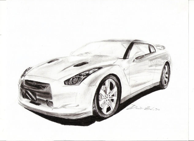 Nissan GTR by Deartist7 Charcoal