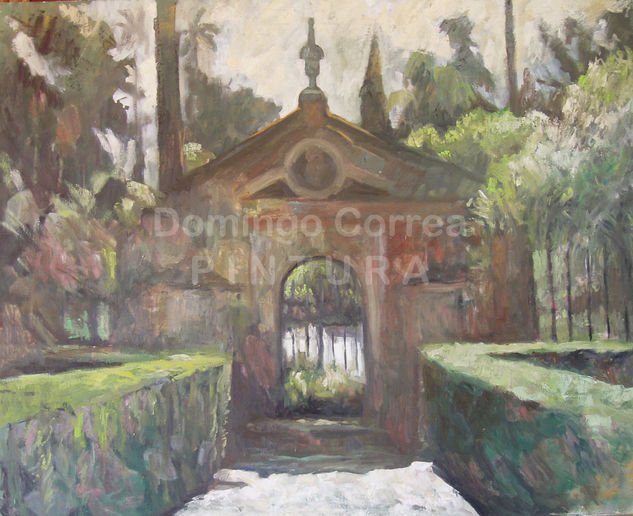 Alcázar de Sevilla. arquitectura. Oil Canvas Landscaping