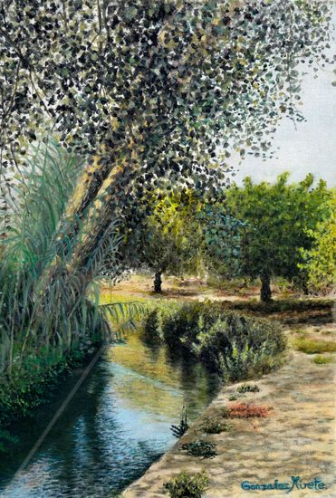 Alamos de Puxmarina Oil Canvas Landscaping