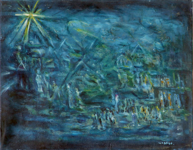 El anuncio Óleo Lienzo Paisaje