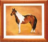 retrato caballo Oil Canvas Portrait