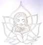 niña y flor