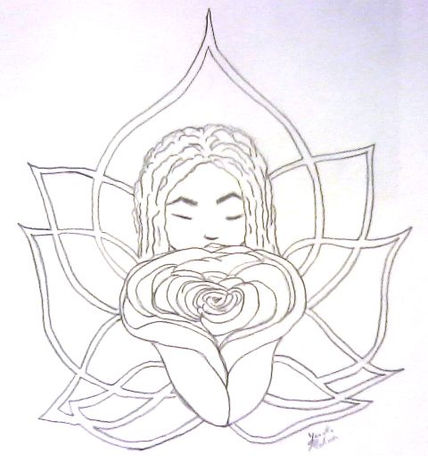 Niña y flor