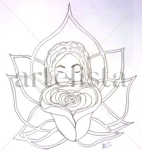 Niña y flor