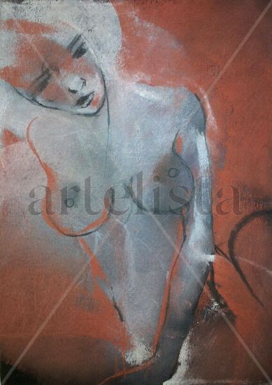 TRISTE Pastel Paper Figure Painting