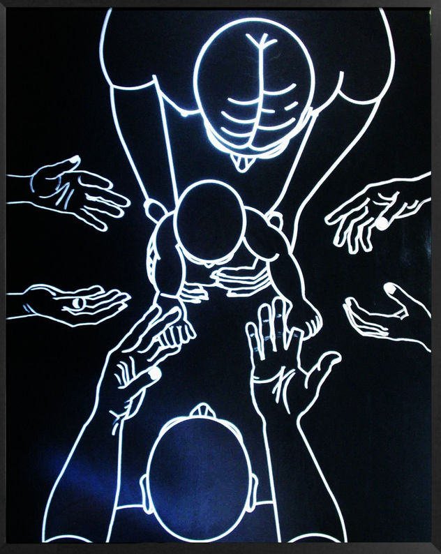 El relevo (con tejido blanco)