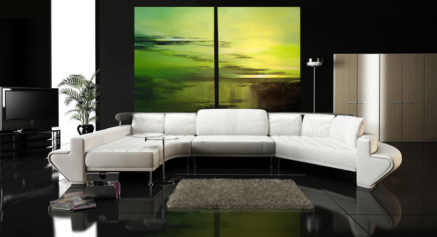 paisaje nº 13 (265 x 195 cm.)en interior Oil Canvas Landscaping