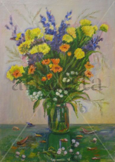 Le bouquet Oil Canvas Floral Painting