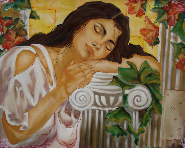 Sueño de amor. Oil Canvas Figure Painting