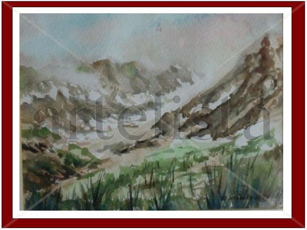 VALLE DEL CUARO Watercolour Card Landscaping