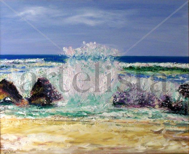 Conil Oil Canvas Marine Painting