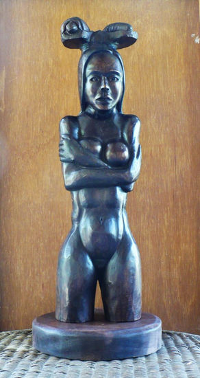 LA MUJER ACTUAL Wood Figurative