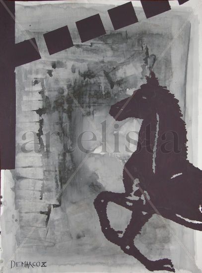 Caballo corporativo Acrylic Canvas Animals