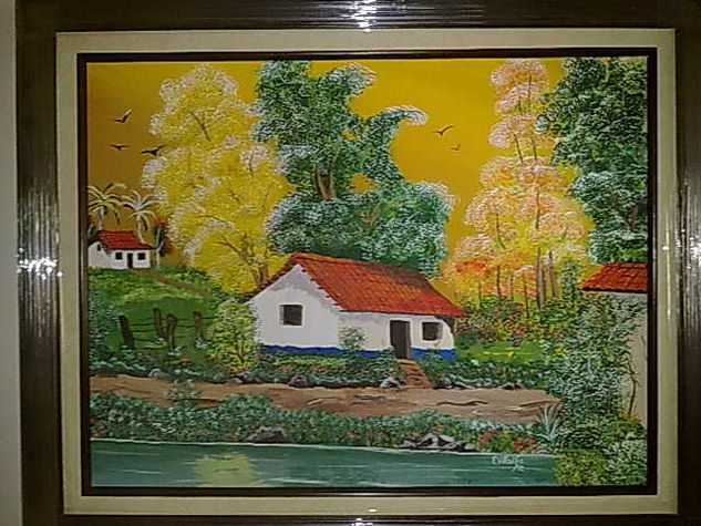 Otoño pampero Acrylic Canvas Landscaping